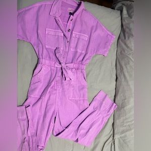 Universal Thread Pink Button Front Jumpsuit / Size 8